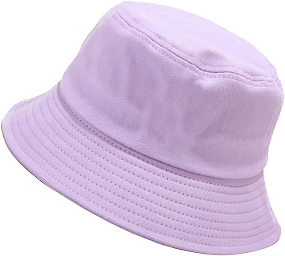 Solid Color Bucket Hat for Women Summer Beach Fishmen Hat for Lady Adult Unisex Cotton Cap…