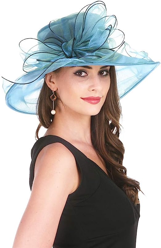 Women's Organza Church Fascinator Bridal Tea Party Wedding Hat