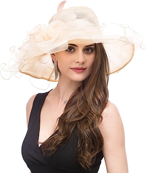 Women's Organza Church Fascinator Bridal Tea Party Wedding Hat