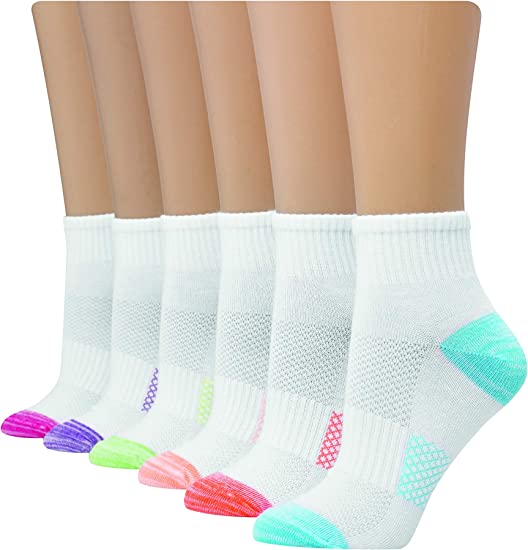 Womens Women's 6-pair Lightweight Breathable Ventilation Ankle Socks