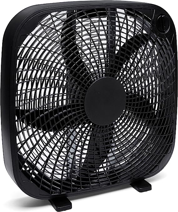 3 Speed Box Fan, 20-Inch, Black