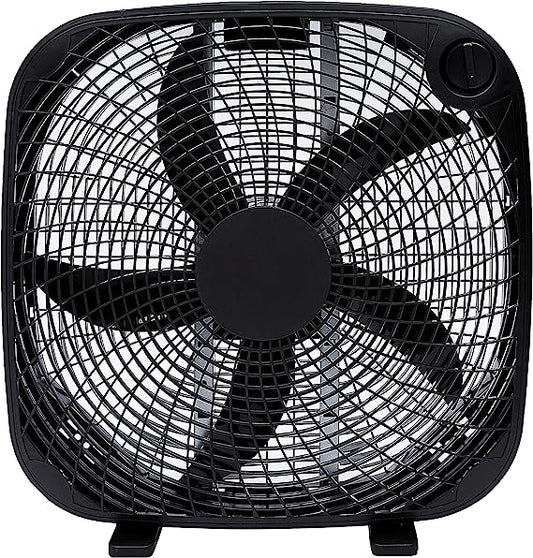 3 Speed Box Fan, 20-Inch, Black